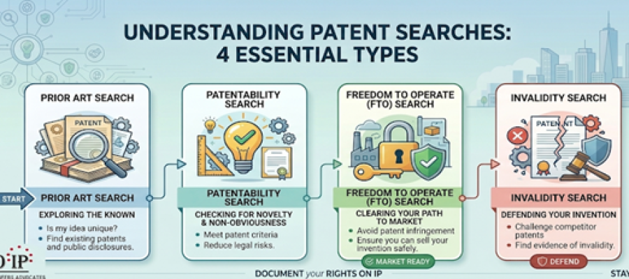 4 types of Patent Searches
